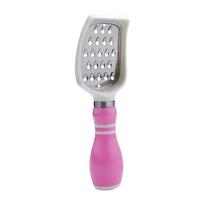 Kitchen Grater Bowling Ball Shape Vegetable Chopper with Handle Stainless Steel Slicer Manual Carrot Shredder Cooking Tools rožinė raudona spalva