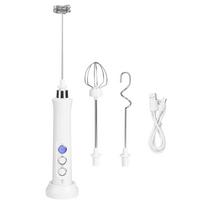 Portable USB Electric Egg Beater Milk Frother Coffee Stirrer Mixer Kitchen Utensils White white