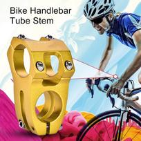 31.8mm Aluminum Alloy Mountain Bike Handlebar Fixed Stem Cycling Accessory (Gold) yellow