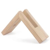 Wooden Coffee Filter Holder, Cone Reusable Coffee Filters Paper Container Stand, Espresso Tool for Home, Office, Cafe, Hotel beige