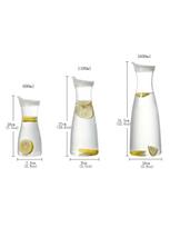 600/1100/1600 ml Akrilo sultys Šalto vandens butelis didelės talpos kavos pieno puodas Karščiui atsparus vandens ąsočio ąsotis Gėrimas 0.6L