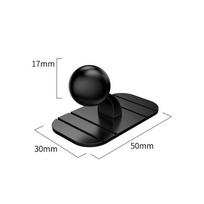 Sumitap Gravity Magnetic Wireless Charging Car Phone Holder with Sticky Dashboard Base black