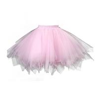 Yousheng Women Tulle Skirt 50s Tutu Petticoat Elastic Waist Short Ballet Crinoline Petticoat Carnival Costume Underskirt