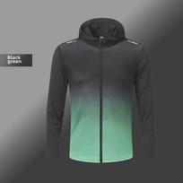 Men's Quick-Dry Hooded Windbreaker: Autumn/Winter Running & Training Jacket L gray
