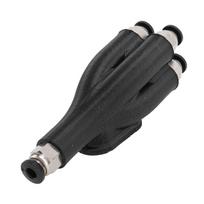 4 in 1 Pipe Expansion Port 3D Printer 4 Feeding Materials Transport Tube Module for Bambu Lab X1 gray