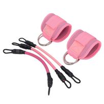 Ankle Resistance Bands Portable Glutes Exercise Equipment Ankle Resistant Band Set with Cuffs for pink