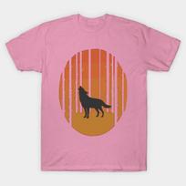 T Shirt Women Wolf Scene Harajuku Print Kawaii Tshirt Summer Short Sleeve Female T-Shirt Top Tee S pink