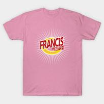 T Shirt Women Francis Harajuku Print Kawaii Tshirt Summer Short Sleeve Female T-Shirt Top Tee S rožinė