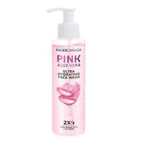 FACESCANADA Pink Aloe Vera Ultra Hydrating Face Wash, 100ml | Hyaluronic Acid, Honey & Glycerin | Glowing | Soothing |Deep & Gentle Cleansing