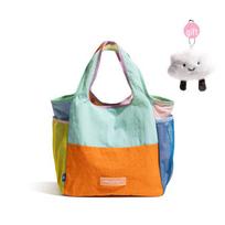 CKKUI Dopamine Canvas Tote Bag - Lightweight, Foldable, Eco-Friendly Handbag with Niche Singapore Design Standard gray