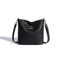 Moteriška minkštos odos rankinė per petį, crossbody, messenger tipo rankinės, retro stiliaus, moteriškos, prabangios dizainerių rankinės black