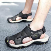 Vyriški batai Odinės paplūdimio sandalai Vasariniai lauko vandens batai 39 juoda