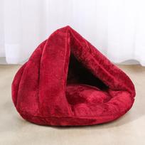 Pet Slipper Style Creative Dog Kennel In Winter Thickened Warm Pet Cat Mat Cat Sleeping Bag Cat Supplies 37*50*29cm brown