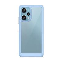 For Xiaomi POCO F5 Case Silicone Clear Border Bumper POCO F5 Cover Shockproof Case For POCO F5 X5 Pro M5 M4 X4 GT Cover POCO F5 šviesiai mėlyna spalva