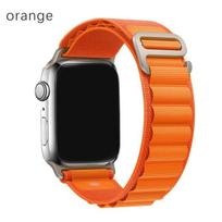 1PC Nylon Band for Smart Watch  49mm  45mm 42mm 44mmSoft Sport Outdools Strap Bracelet Belt Accessories Strap for Smartwatch Series SE 42/44/45/49MM oranžinė