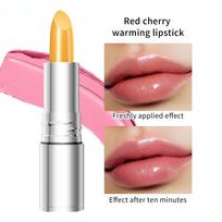 Shiny Color Change Lipstick Non-stick Cup Lip Gloss Moisturizing Moisturizing Warm Change Lipstick Lipstick red cherry