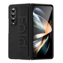 Luxury Ultra-thin Matte Silicone Wrist Strap Case For Samsung Galaxy Fold 6 5 4 3 Transparent Folding Shockproof Hard Back Cover Z Fold 6