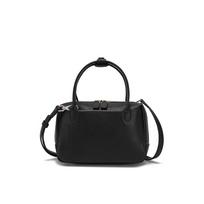 Natūralios odos moteriška maža rankinė, vintažinė madinga rankinė, moteriška aukštos kokybės tekstūros crossbody peties rankinė juoda
