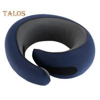 Kelioninė kaklo pagalvė Nešiojama atminties putų pagalvė Sraigės dizainas Ergonomiška kaklo pagalvėlė lėktuvams traukinio kelionėms namų naudojimui tamsiai mėlyna spalva