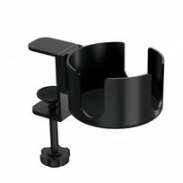 For Desk Mounted Cup Holder for Bottles and Mugs with Easy Installation black
