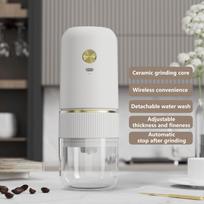 2024 New Electric Coffee Bean Grinder Ceramic Grinding Core Wireless Adjustable Automatic Electric Coffee Grinder Handheld Home balta