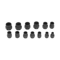 13 Piece Nuts Extractor Set Durable Impact Bolts and Nuts Remover with Storage Case for Remove black