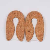1 pair Silicon Gel U-Shaped Heel Cushion Insoles Sports Heel Protector Pad S