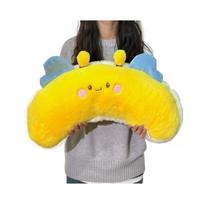 New Cute Bee Pillow Doll Plush Toy Little Bee Cushion Doll Sleeping Pillow Birthday Gift 55Cm yellow