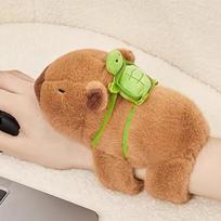 Kapibala Pony Ring Capybara Doll Bracelet Doll Plush Toy Girl Doll Children Wrist Circle 11cm