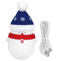 2 in 1 USB Rechargeable Hand Warmer 6000mAh Portable Power Bank Reusable Hand Warmer Christmas mėlyna