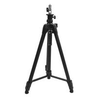 Tripod Level Stand Aluminum 360 Degree Rotation Level Tripod Holder with Multifunctional Hook black