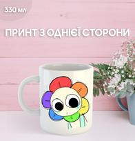 Puodelis Dandžio pasaulyje (Dendi) Roblox Dandy's World su spauda keraminis puodelis 330 ml 9.5 balta