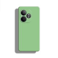 Dėklas Realme GT Neo 6 Dėklas Realme GT Neo 6 Originalus Skysto Silikono Gumos Smūgiams Atsparus Bamperis Realme GT Neo 6 For Realme GT Neo6 žalia