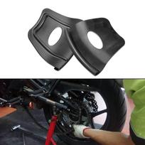 Simplified Tire Changing with Effective Rim Protectors for Motorcycles black