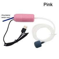 Portable USB Aquarium Air Pump, Silent Air Compressor, Portable Mini Oxygenator, Oxygenator, Aquarium Accessories, 5V pink