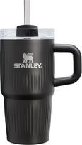 Stanley Terminis puodelis su rankena ir šiaudeliu Quencher H2.0 Fluted Tumbler Black PVD 590 ml