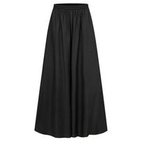 European-American Summer 2023 Wide-Leg Beach Pants - Loose Fit, Elastic Waist, Large Size 2XL juoda