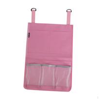 over The Door Hanging Organizer Storage Bin Book Holder Basket Pouch File Pocket rožinė