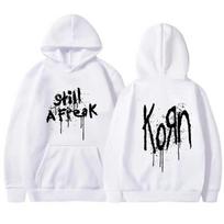 Korn Music Concert Rock Band WORLD TOUR Hoodie Vyriški ir moteriški megztiniai Vyriški vintažiniai megztiniai S