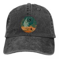 Washed Men's Baseball Cap Retro Trucker Snapback Cowboy Caps Dad Hat Dune Adventure Movie Golf Hats Adjustable black