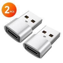 2PCS Type C To USB OTG Adapter USB Type C Male To Micro USB Female Converter For Macbook Samsung Huawei Xiaomi TypeC OTG Adapter 2 PCS sidabras