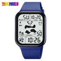 new electronic watch student luminous waterproof electronic watch couple outdoor sports watch mėlyna