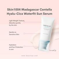 Madagascar Centella Hyalu-Cica Water-Fit Sun Serum SPF50+ PA++++ 50ml white