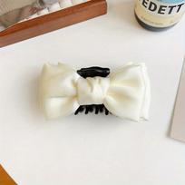 Black Double-sided Bow Tie Grab Clip Shark Clip and Jennie's Same Style Curly Hair Clip Back Head Headdress Hair Accessory balta