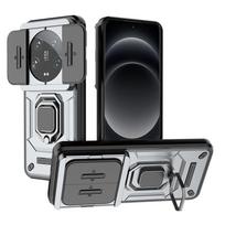 Šarvuotas dėklas Xiaomi 14 Ultra 13T Redmi Note 13 12 12S 13C A3 POCO X6 X5 F5 C65 M6 Pro 4G smūgiams atsparus slankiojantis kameros telefono dangtelis Redmi Note 12S pilka spalva