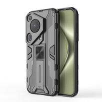 Atsparus smūgiams telefono dėklas su apsauga kamerai, skirtas Huawei Pura 70 Pro+ Pura 70 Pro Plus, su stoveliu-laikikliu, dangtelis Pura 70 Ultra For Pura 70 juoda