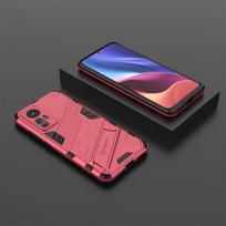For Xiaomi Mi 12 Pro 12X 5G Case Magnetic Stand Holder Armor Back Cover For Xiaomi 12Lite Mi12 Lite Mi12X Bracket Phone Cases For Mi 12 5G rožinė raudona spalva