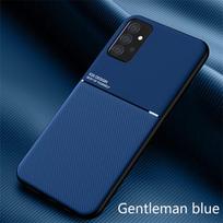 Odos tekstūros dėklas Samsung Galaxy A52 5G, itin plonas, su magnetiniu laikikliu, automobilio plokštelės galinis dangtelis Samsung A72 A 52 72 dėklams For Galaxy A52 5G mėlyna