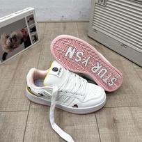Niche board shoes Hong Kong style original cartoon bread shoes 2025 spring new versatile sports board shoes casual white shoes 35