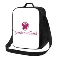 Lunch Boxes  Belgian Electronic Dance Music Festival Thermal Food Insulated Lunch Bag School Student 26.5x20x11.5CM smėlis